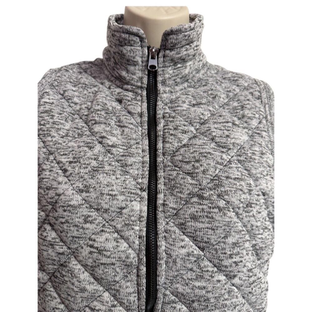 Thread & Supply Quilted Gray Zip Front Vest Size M - Picture 4 of 8
